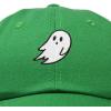 imageDALIX Ghost Embroidered Mens Womens Cotton Dad Hat Baseball Cap AdjustableKelly Green