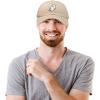 imageDALIX Ghost Embroidered Mens Womens Cotton Dad Hat Baseball Cap AdjustableKhaki
