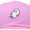 imageDALIX Ghost Embroidered Mens Womens Cotton Dad Hat Baseball Cap AdjustableLight Pink