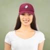 imageDALIX Ghost Embroidered Mens Womens Cotton Dad Hat Baseball Cap AdjustableMaroon
