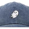imageDALIX Ghost Embroidered Mens Womens Cotton Dad Hat Baseball Cap AdjustableNavy Blue Vintage