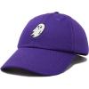 imageDALIX Ghost Embroidered Mens Womens Cotton Dad Hat Baseball Cap AdjustablePurple