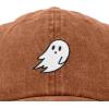 imageDALIX Ghost Embroidered Mens Womens Cotton Dad Hat Baseball Cap AdjustableWashed Orange