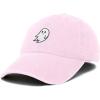 imageDALIX Ghost Embroidered Mens Womens Cotton Dad Hat Baseball Cap AdjustableWashed Pink