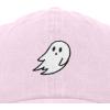 imageDALIX Ghost Embroidered Mens Womens Cotton Dad Hat Baseball Cap AdjustableWashed Pink