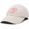 imageDALIX Love Heart Embroidered Dad Cap Cotton Baseball Cap WomenBeige