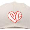 imageDALIX Love Heart Embroidered Dad Cap Cotton Baseball Cap WomenBeige