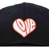 imageDALIX Love Heart Embroidered Dad Cap Cotton Baseball Cap WomenBlack