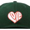 imageDALIX Love Heart Embroidered Dad Cap Cotton Baseball Cap WomenDark Green