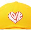 imageDALIX Love Heart Embroidered Dad Cap Cotton Baseball Cap WomenGold