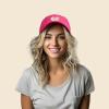 imageDALIX Love Heart Embroidered Dad Cap Cotton Baseball Cap WomenHot Pink