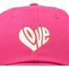 imageDALIX Love Heart Embroidered Dad Cap Cotton Baseball Cap WomenHot Pink