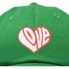 imageDALIX Love Heart Embroidered Dad Cap Cotton Baseball Cap WomenKelly Green