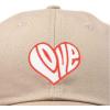 imageDALIX Love Heart Embroidered Dad Cap Cotton Baseball Cap WomenKhaki
