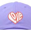 imageDALIX Love Heart Embroidered Dad Cap Cotton Baseball Cap WomenLavender