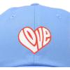 imageDALIX Love Heart Embroidered Dad Cap Cotton Baseball Cap WomenLight Blue