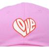 imageDALIX Love Heart Embroidered Dad Cap Cotton Baseball Cap WomenLight Pink