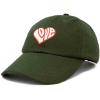 imageDALIX Love Heart Embroidered Dad Cap Cotton Baseball Cap WomenOlive