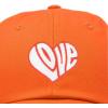 imageDALIX Love Heart Embroidered Dad Cap Cotton Baseball Cap WomenOrange