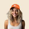 imageDALIX Love Heart Embroidered Dad Cap Cotton Baseball Cap WomenOrange