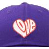 imageDALIX Love Heart Embroidered Dad Cap Cotton Baseball Cap WomenPurple
