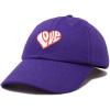 imageDALIX Love Heart Embroidered Dad Cap Cotton Baseball Cap WomenPurple
