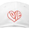imageDALIX Love Heart Embroidered Dad Cap Cotton Baseball Cap WomenWhite