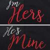 imageDALIX Matching His and Her Hat Set of 2 Couples Embroidered Baseball CapBlack