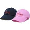 imageDALIX Matching His and Her Hat Set of 2 Couples Embroidered Baseball CapNavypink