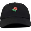 imageDALIX Womens Rose Baseball Cap Flower HatBlack