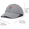 imageDALIX Womens Rose Baseball Cap Flower HatGray