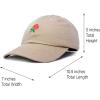 imageDALIX Womens Rose Baseball Cap Flower HatKhaki