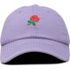 imageDALIX Womens Rose Baseball Cap Flower HatLavender