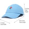 imageDALIX Womens Rose Baseball Cap Flower HatLight Blue