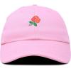 imageDALIX Womens Rose Baseball Cap Flower HatLight Pink
