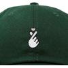 imageKpop Korean Love Snap Finger Hand Heart Hat Son Hatu Womens Embroidered Baseball CapDark Green
