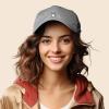imageKpop Korean Love Snap Finger Hand Heart Hat Son Hatu Womens Embroidered Baseball CapGray