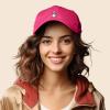 imageKpop Korean Love Snap Finger Hand Heart Hat Son Hatu Womens Embroidered Baseball CapHot Pink