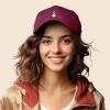 imageKpop Korean Love Snap Finger Hand Heart Hat Son Hatu Womens Embroidered Baseball CapMaroon
