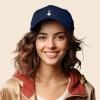 imageKpop Korean Love Snap Finger Hand Heart Hat Son Hatu Womens Embroidered Baseball CapNavy Blue