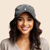 imageKpop Korean Love Snap Finger Hand Heart Hat Son Hatu Womens Embroidered Baseball CapWashed Black