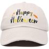 imageDALIX Happy Halloween Hat Treats Mens Womens Baseball CapBeige
