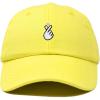 imageKpop Korean Love Snap Finger Hand Heart Hat Son Hatu Womens Embroidered Baseball CapYellow