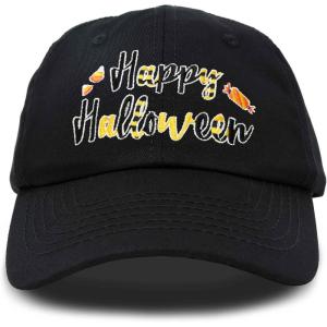 imageDALIX Happy Halloween Hat Treats Mens Womens Baseball CapBlack