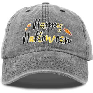 imageDALIX Happy Halloween Hat Treats Mens Womens Baseball CapBlack Vintage