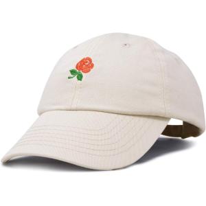 imageDALIX Womens Rose Baseball Cap Flower HatBeige