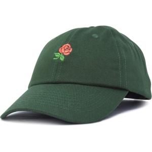imageDALIX Womens Rose Baseball Cap Flower HatDark Green