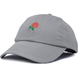 imageDALIX Womens Rose Baseball Cap Flower HatGray