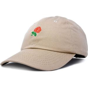 imageDALIX Womens Rose Baseball Cap Flower HatKhaki