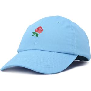 imageDALIX Womens Rose Baseball Cap Flower HatLight Blue